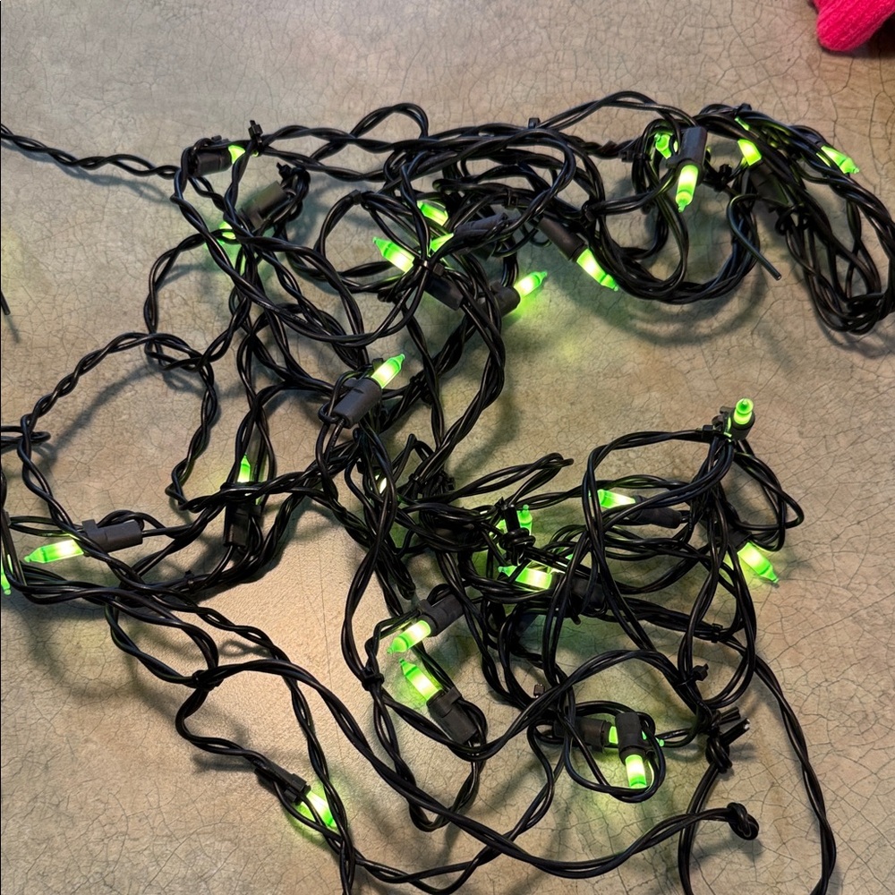 Festive Green LED String Lights